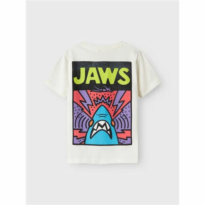 Camiseta de Manga Corta Infantil Name It Nkmmakai Jaws Nreg Box Sky 4