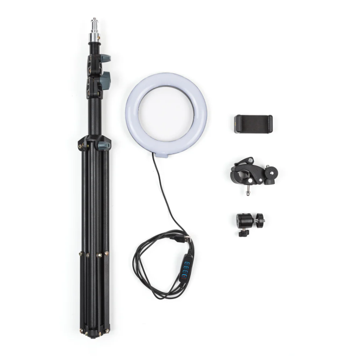 SUN Trípode SUN-RL6-200 Iluminación Videoblogs 8W 6000K Ø16Cm 68-200Cm Regulable 40.000H SUN Trípode SUN-RL6-200 Iluminación Videoblogs 8W 6000K Ø16Cm 68-200Cm Regulable 40.000H