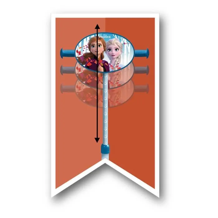 La Reina de la Nieve II Trotinnette 3 Ruedas para Niña, Regulable en Altura, PVC 3