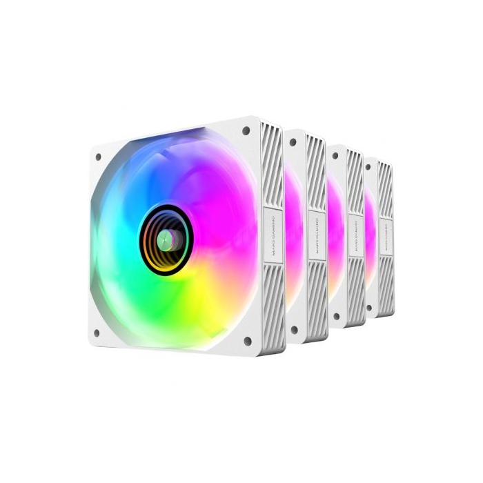 Pack 4 Ventiladores Mars Gaming MF-SI4KIT/ 12cm + HUB + Mando a Distancia/ ARGB/ Blancos 3 Pack 4 Ventiladores Mars Gaming MF-SI4KIT/ 12cm + HUB + Mando a Distancia/ ARGB/ Blancos 3