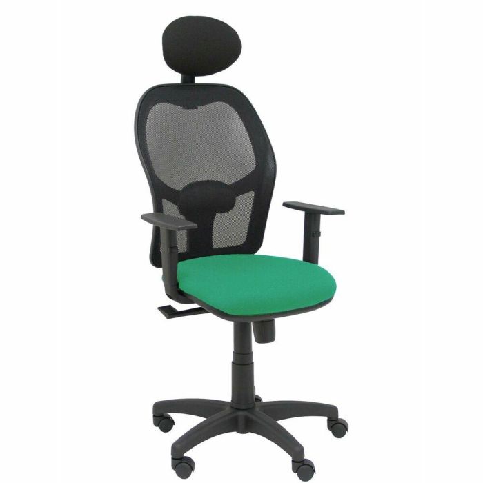 Silla de Oficina con Cabecero Piqueras y Crespo B10CRNC Verde Esmeralda Silla de Oficina con Cabecero Piqueras y Crespo B10CRNC Verde Esmeralda