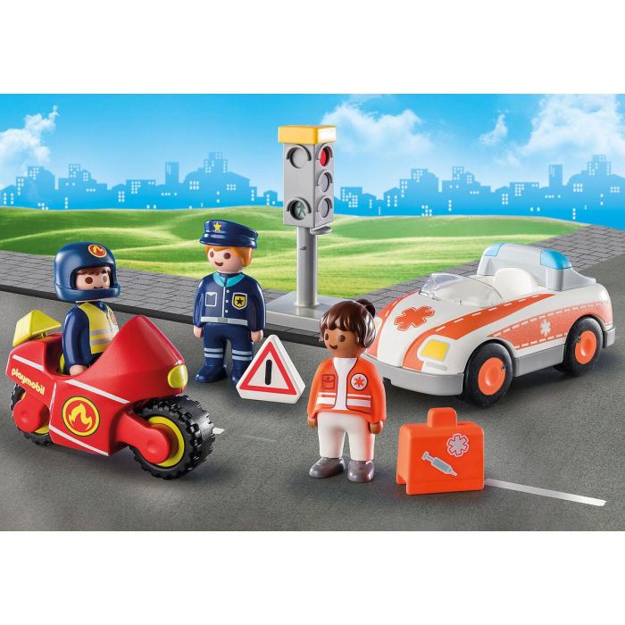 Playset Playmobil 71156 1.2.3 Day to Day Heroes 8 Piezas 3