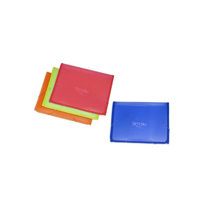 Clasificador Lomo Fuelle Pardo Studio Style Pp Fº 12 Separad. Gomas Naranja