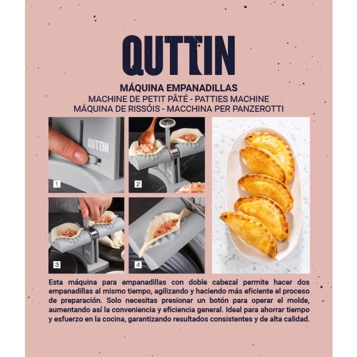 Máquina Molde Empanadillas Quttin (6 Unidades) 1 Máquina Molde Empanadillas Quttin (6 Unidades) 1
