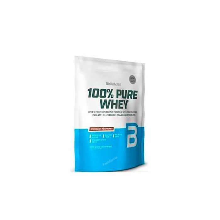 BIOTECHUSA 100% Pure Whey Chocolate - Proteína de Suero en Polvo con Bromelina - 1000G