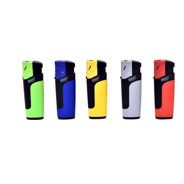 Prof Encendedor Electrónico Clásico Colores Surtidos 8.1 x 2.8 x 1.3 cm