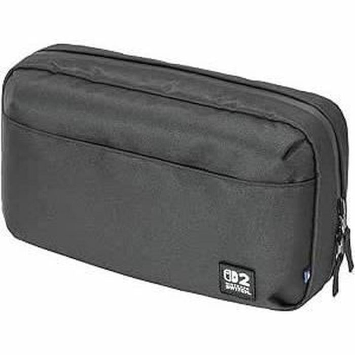 Hori Bolsa de Viaje Protectora Resellable para Nintendo Switch 2, Almacenamiento de Accesorios y Juegos, Negra