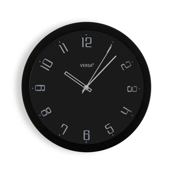 Reloj Negro 30Cm Versa (2 Unidades) Reloj Negro 30Cm Versa (2 Unidades)