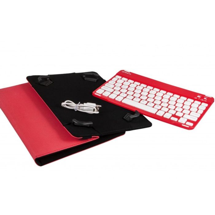 Funda para Tablet y Teclado Silver HT UNIVERSAL 9-11 1 Funda para Tablet y Teclado Silver HT UNIVERSAL 9-11 1