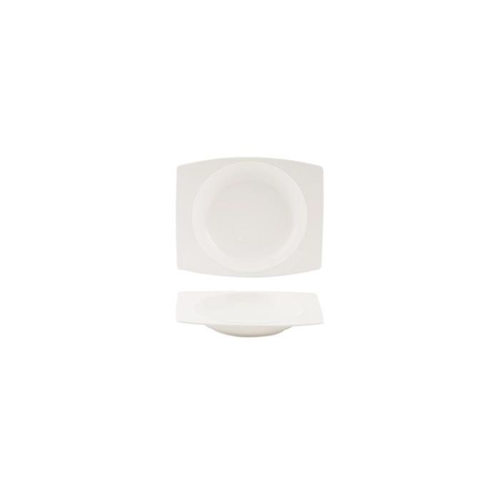 Plato Hondo NOUBON 22x18 cm, Porcelana Marfil - SUMMA (6 Unidades) Plato Hondo NOUBON 22x18 cm, Porcelana Marfil - SUMMA (6 Unidades)