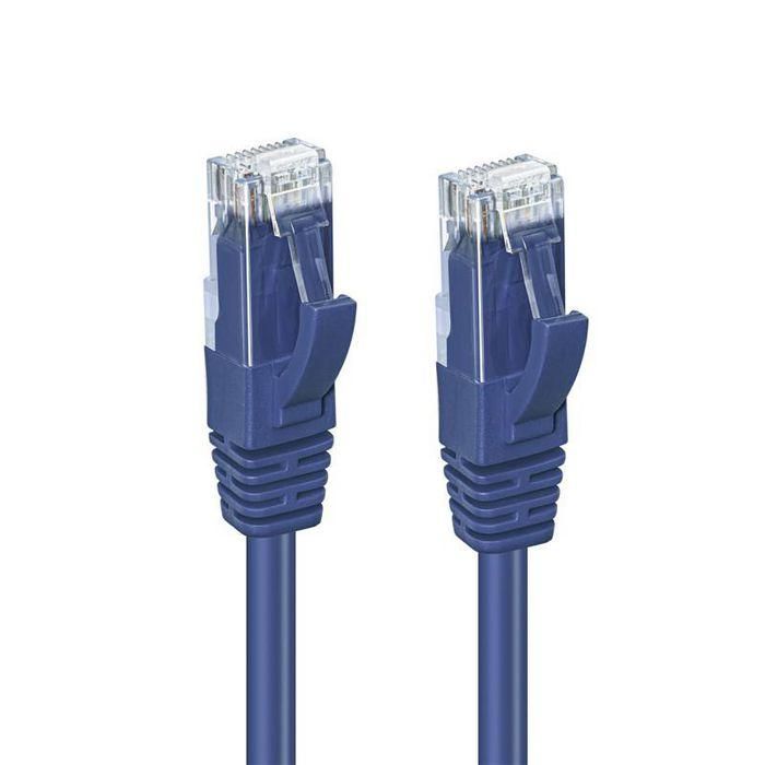 MicroConnect CAT6A UTP Network Cable 1m, Blue 1 MicroConnect CAT6A UTP Network Cable 1m, Blue 1
