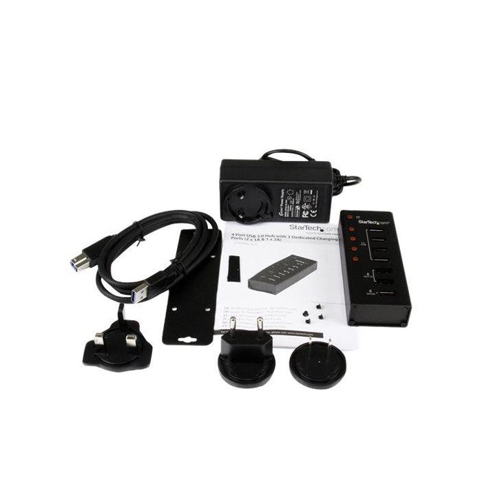 Hub USB Startech ST4300U3C3 Negro 3 Hub USB Startech ST4300U3C3 Negro 3