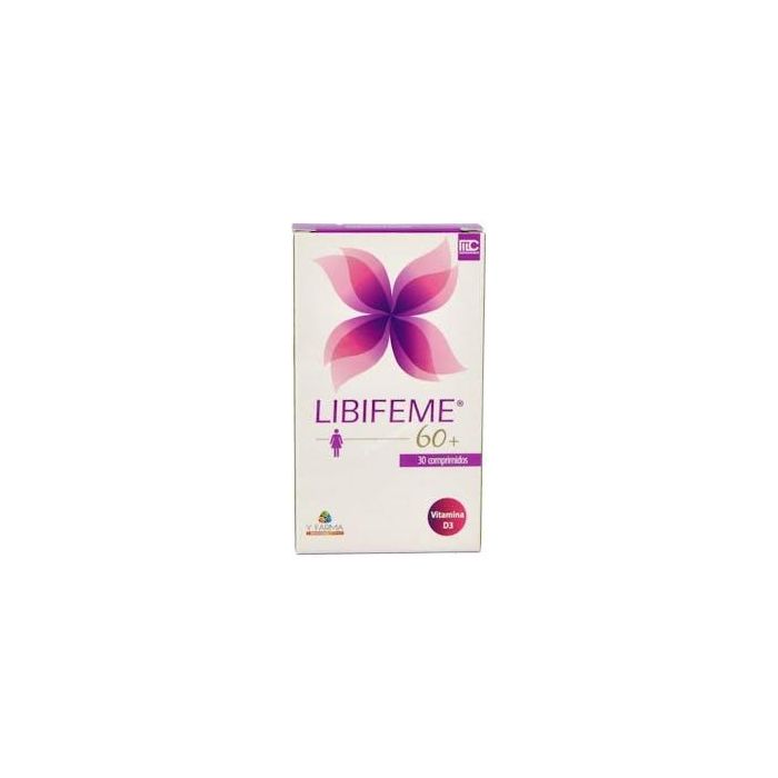 YFARMA Libifeme 60+ Comprimidos para Mujeres Posmenopáusicas, Alivio Molestias Íntimas y Sequedad Vaginal - 30 Comp.