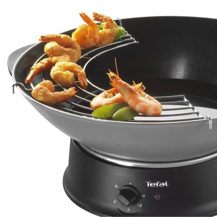 TEFAL - Wok con tapa de vidrio - WO300010 4 TEFAL - Wok con tapa de vidrio - WO300010 4
