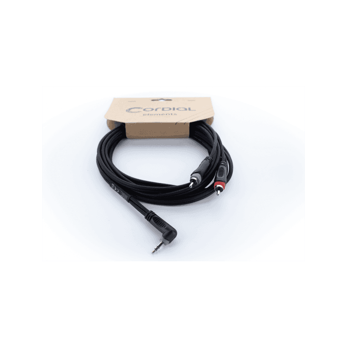 Cable Y Mini-Jack Estéreo Acodado / 2 Rca 1,5 M 2 Cable Y Mini-Jack Estéreo Acodado / 2 Rca 1,5 M 2