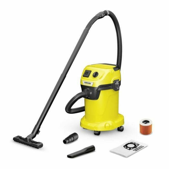 Karcher WD 3 P V-19/4/20 Aspirador en seco y húmedo 1000W, depósito polipropileno 19 L con toma de corriente 0 Karcher WD 3 P V-19/4/20 Aspirador en seco y húmedo 1000W, depósito polipropileno 19 L con toma de corriente 0