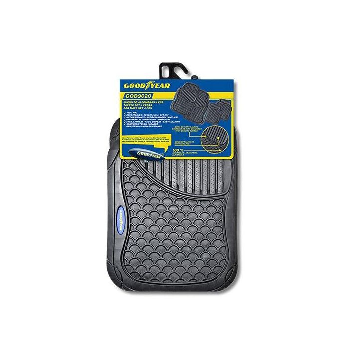 Goodyear Alfombra Goma Negra 4 Piezas Cs4 GOD9020 Universal Alta Resistencia 1