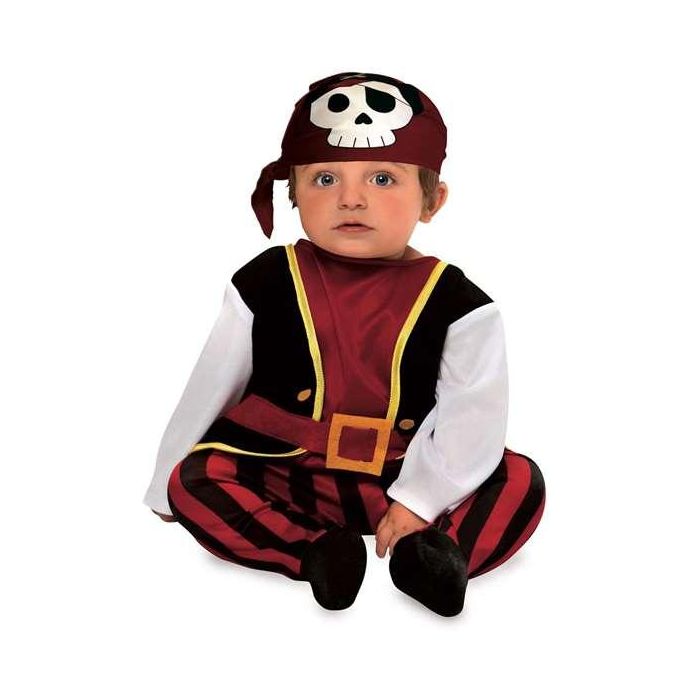 My Other Me Disfraz Bebé Pirata Talla 0-6 meses 100% Poliéster Negro 0 My Other Me Disfraz Bebé Pirata Talla 0-6 meses 100% Poliéster Negro 0