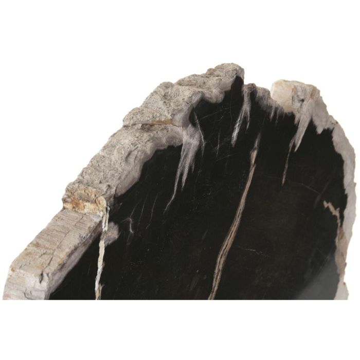 DKD Home Decor Figura Balines Indonesia 1c24 Negro Blanco 11 x 40 x 30 cm Fosil y Madera 4