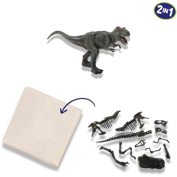 Excavación 2 en 1 de dinosaurios y esqueletos - T-rex - SES CREATIVE 3 Excavación 2 en 1 de dinosaurios y esqueletos - T-rex - SES CREATIVE 3