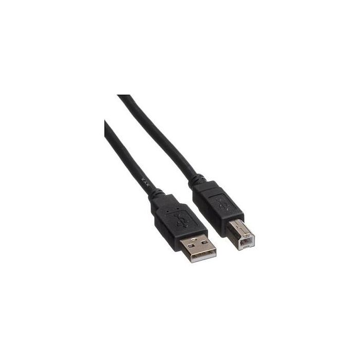 ROLINE Secomp 11.44.8808 Cable USB 2.0 A-B Macho a Macho 0.8m Negro 2