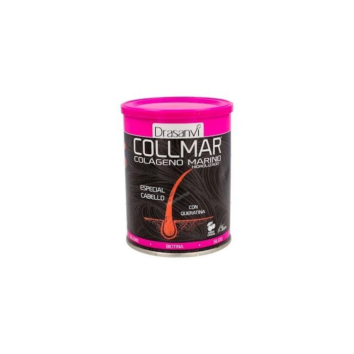 Drasanvi Collmar Cabello Colágeno Marino Hidrolizado con Queratina, Biotina y Zinc para Pelo 350g