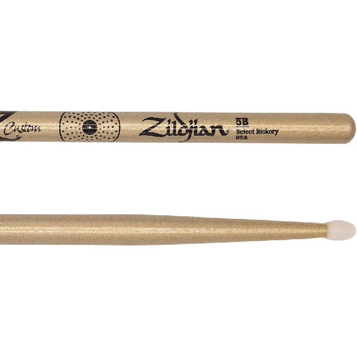 Baquetas Zildjian Z Custom Le - 5B Nylon Gold Chroma 3 Baquetas Zildjian Z Custom Le - 5B Nylon Gold Chroma 3