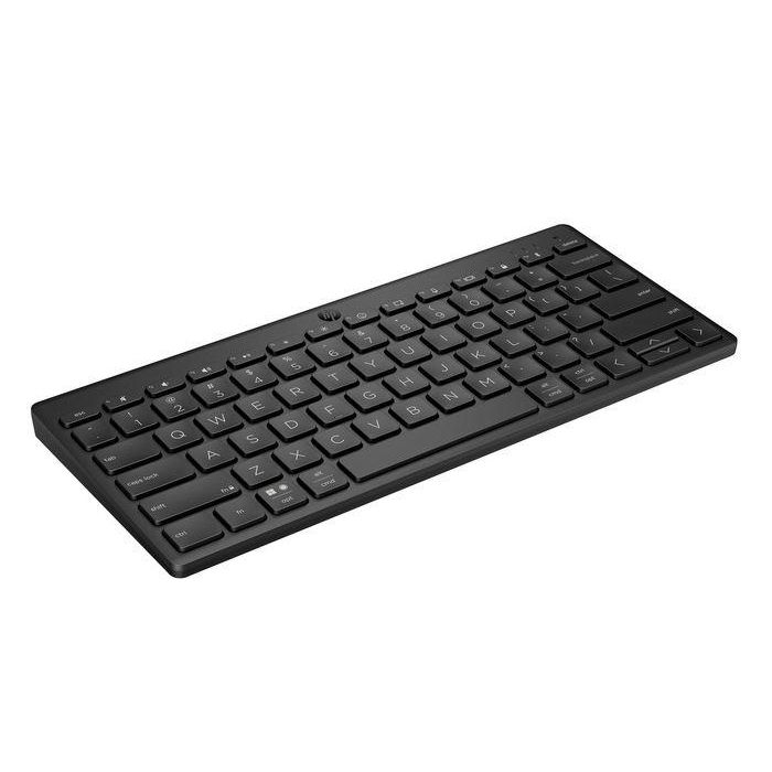 HP Teclado Compacto Inalámbrico Multi-dispositivo (Inglés/Español) - Elegante y Portátil para Hybrid Work