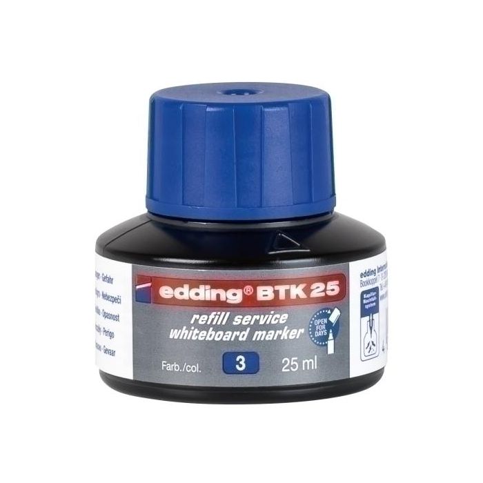 Tinta Rotulador Edding Pizarra Frasco 25 Ml. Btk25 Azul