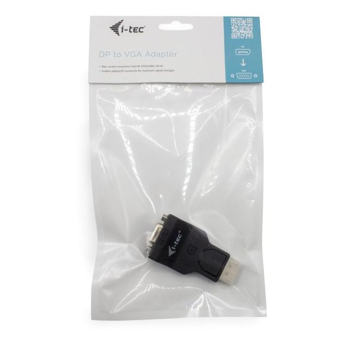 Adaptador DisplayPort a VGA i-Tec DP2VGAADA Negro 3 Adaptador DisplayPort a VGA i-Tec DP2VGAADA Negro 3