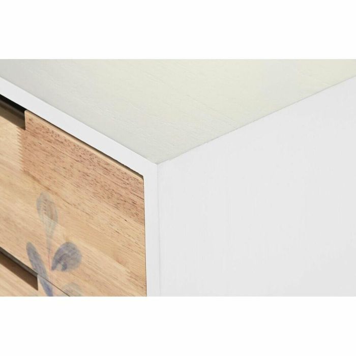 Cajonera Scandi DKD Home Decor Natural Blanco 30 x 78 x 40 cm 2