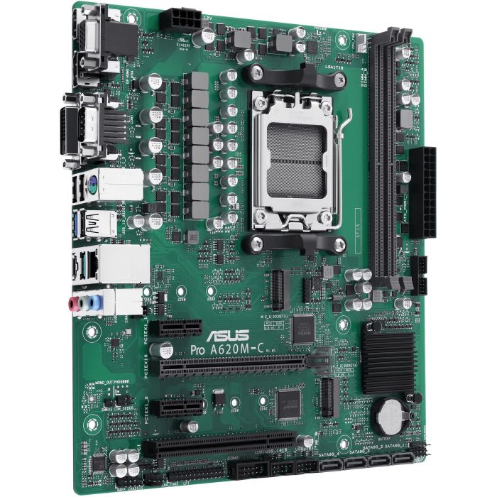 ASUS PRO A620M-C-CSM Placa Base mATX para AMD Ryzen 7000 Series AM5 DDR5 con Chipset AMD A620 2