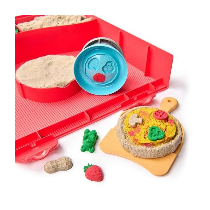 Juego arena moldeable kinetic sand squish pizza. 27,94x25,4x5,08 cm. 4 Juego arena moldeable kinetic sand squish pizza. 27,94x25,4x5,08 cm. 4