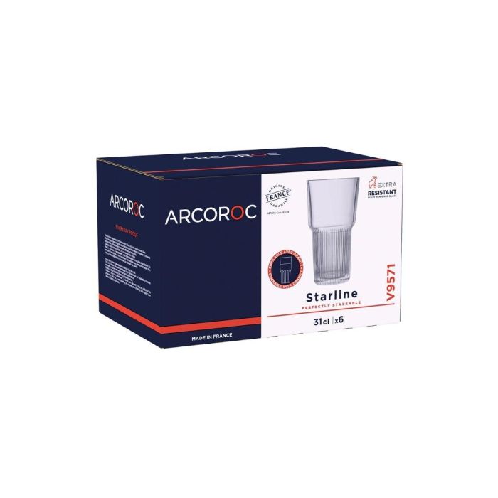 Caja 6 Vasos Altos Tensionados Starline Arcoroc 31 cL 3