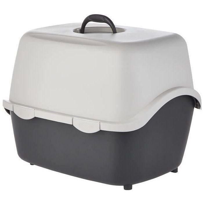 Trixie Bandeja de Arena Vico para Gato 40x40x56 cm Gris Oscuro/Claro 1
