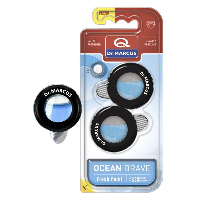 Ambientador para Coche Dr Marcus FRESH POINT OCEAN BRAVE Océano 2,5 ml Plástico (2 Unidades) 0 Ambientador para Coche Dr Marcus FRESH POINT OCEAN BRAVE Océano 2,5 ml Plástico (2 Unidades) 0