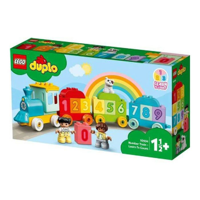 LEGO 10954 DUPLO El tren de los números - Juguete educativo para aprender a contar con 10 ladrillos para apilar y clasificar (1,5 años+) 1