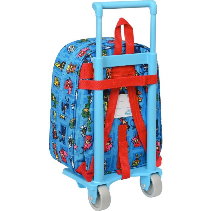 Mochila Escolar con Ruedas PJ Masks Azul 22 x 27 x 10 cm 2