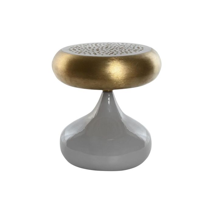 DKD Home Decor Lámpara de Sobremesa Diseño Moderno de Metal Gris y Dorado, E27 LED 4W, 36x36x37.5 cm DKD Home Decor Lámpara de Sobremesa Diseño Moderno de Metal Gris y Dorado, E27 LED 4W, 36x36x37.5 cm