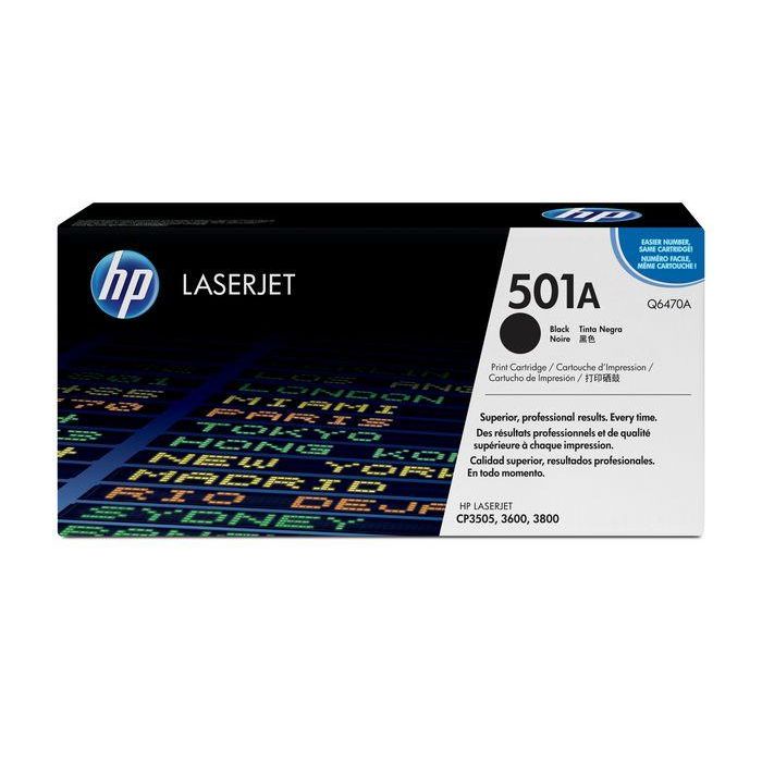 HP 501A Black Original LaserJet Toner Cartridge para Impresoras - Calidad Profesional y Rendimiento Fiable HP 501A Black Original LaserJet Toner Cartridge para Impresoras - Calidad Profesional y Rendimiento Fiable