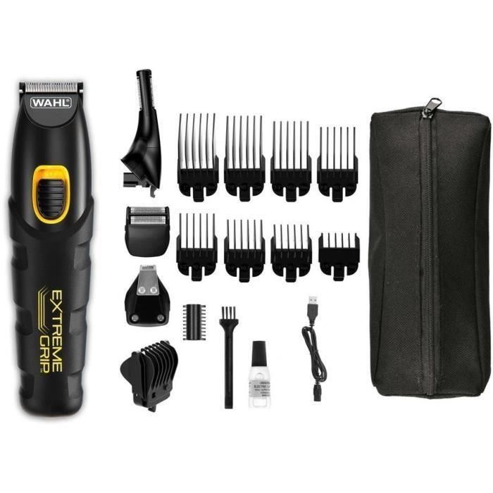 Wahl Multigroomer Extreme Grip Advanced - Recortadora nariz, orejas y cejas, 4 cabezales, 8 peines, referencia 09893-0460 4