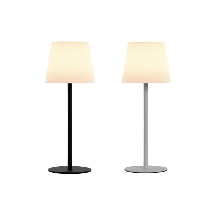 Lampara Solar Terraza Y Jardin DKD Home Decor Negro Blanco 15 x 40 x 15 cm (2 Unidades) 1 Lampara Solar Terraza Y Jardin DKD Home Decor Negro Blanco 15 x 40 x 15 cm (2 Unidades) 1