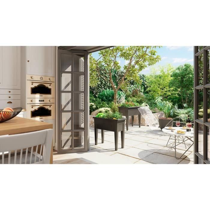 ARTEVASI Venezia Culture Table - 39 x 80 x H 69 cm - gris antracita 1