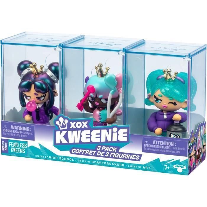 Pack de muñecas - XOX KWEENIE - Serie Fearless - 13 cm - 3 muñecas incluidas - Acabados únicos 4 Pack de muñecas - XOX KWEENIE - Serie Fearless - 13 cm - 3 muñecas incluidas - Acabados únicos 4