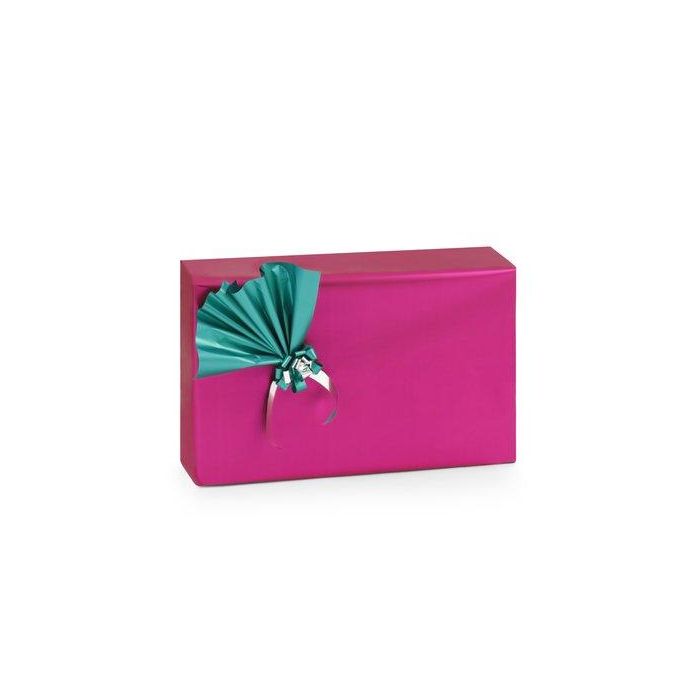 Papel De Regalo Bobina Colibri 30 Cm X 30 M Simple Rosa Mate