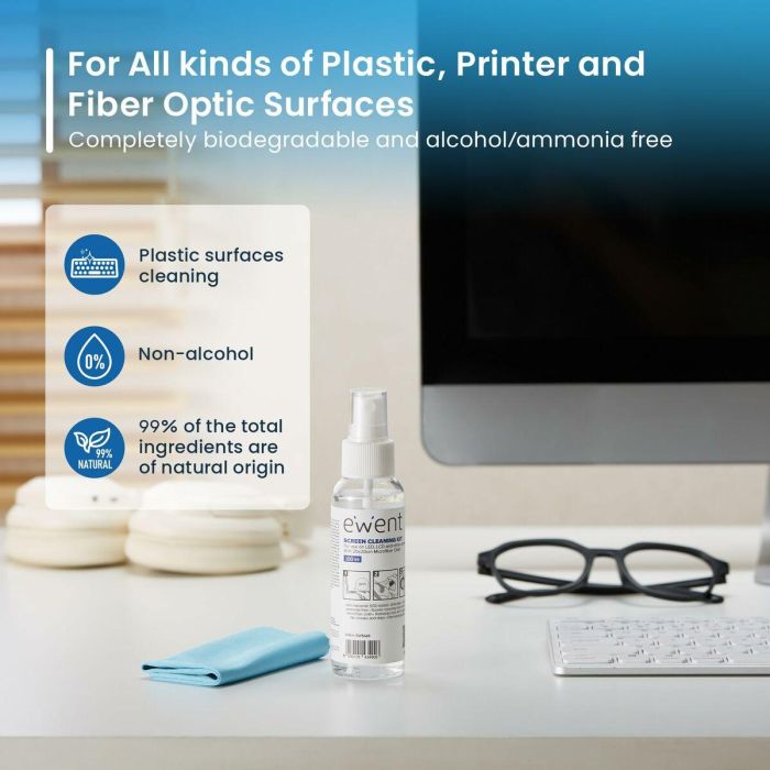 Kit de Limpieza para Pantallas Ewent EW5668 100 ml 3