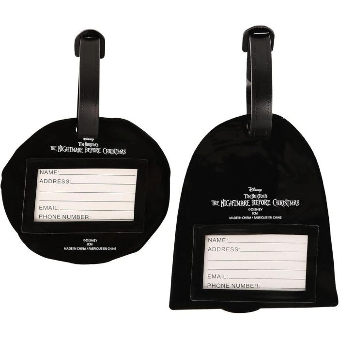 PEERS HARDY Set 2 Etiquetas de Equipaje Pesadilla Antes de Navidad Disney Silicona 2