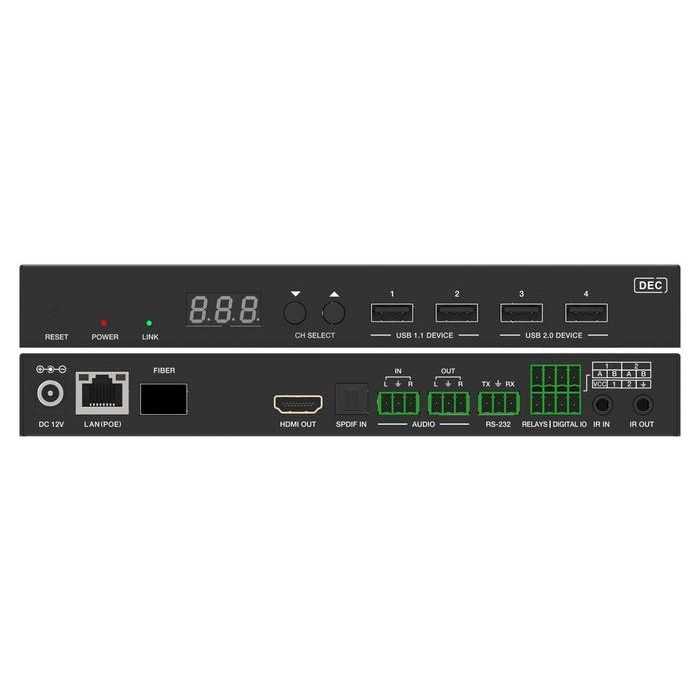 Vivolink VLVWIP2000-ENC JPEG2000 4K60 HDR AV sobre IP con KVM y eARC/ARC 1