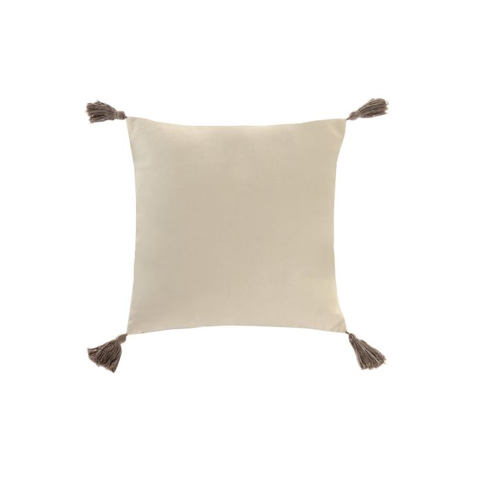 Cojin Urban DKD Home Decor Crudo Beige 45 x 45 cm (2 Unidades) 3