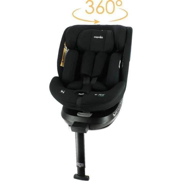 Nania NAN3507460234398 Silla de coche Isofix R129 Spirit 40-150 cm Giratoria De Espaldas a la Marcha Reclinable Negra 1